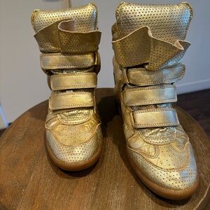 Isabel Marant Gold Sneakers